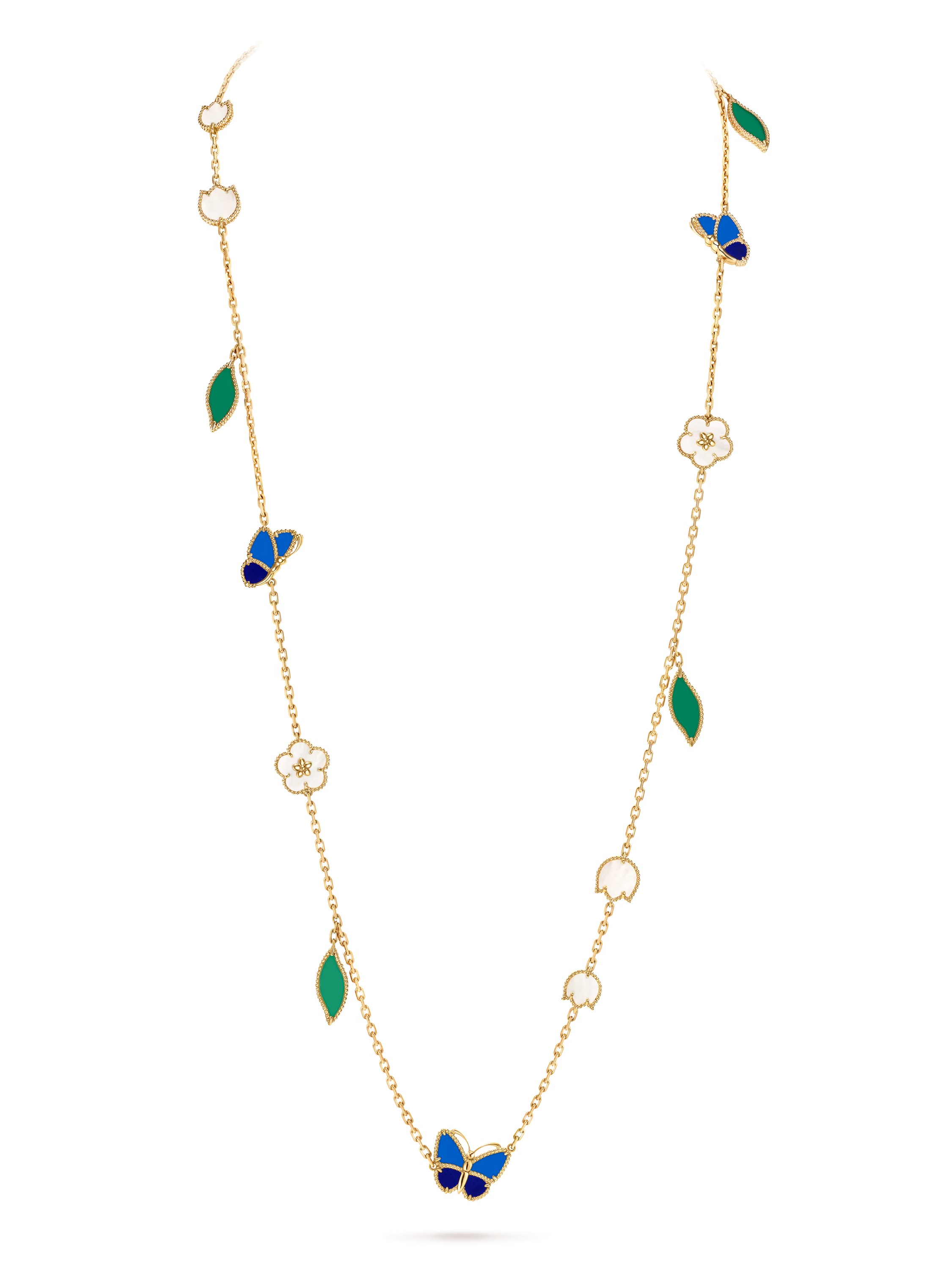 VCN071 VAN Lucky Spring Butterfly Long necklace，15 motifs - ccjewelryacc