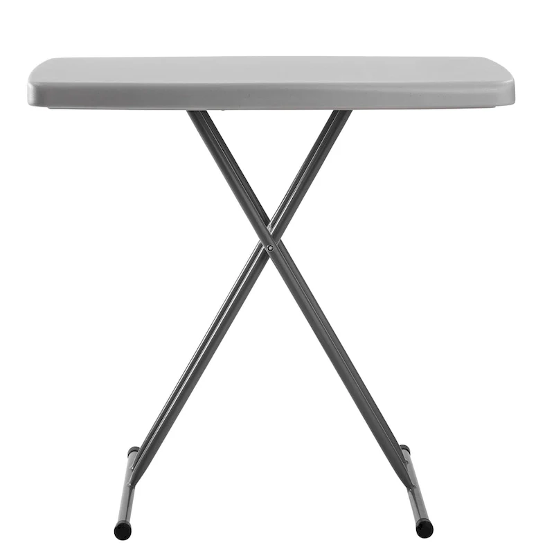 Commercialine 20 x 30 Height Adjustable Personal Folding Table, Speckled Grey