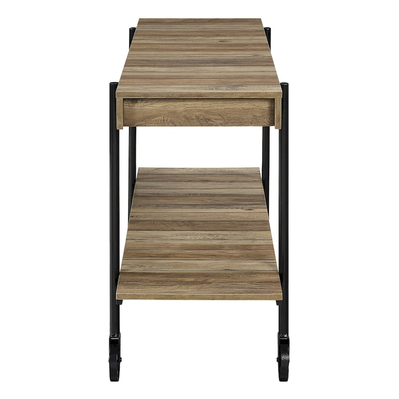 Hyssop Farmhouse 47-inch Metal 1-Shelf Console Table by Furniture of America