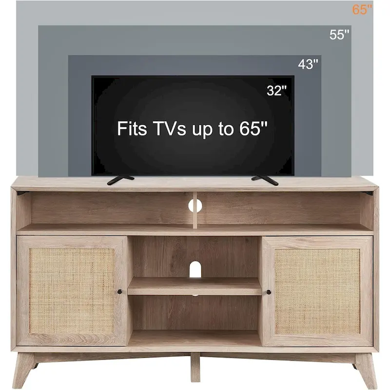 Mid Century Modern TV Stand, Highboy Entertainment Center, TV Console