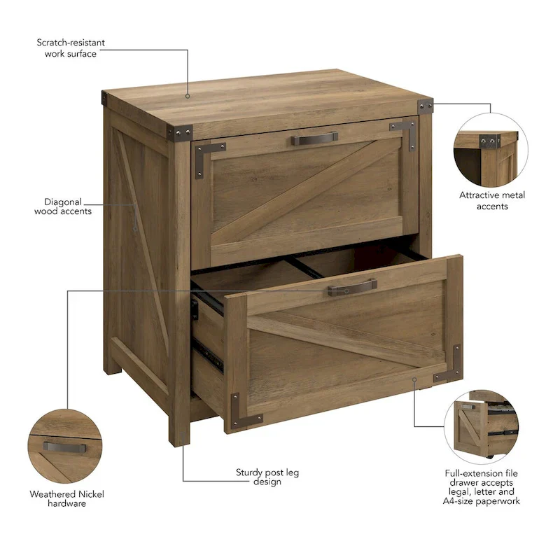 Knoxville 2 Drawer Lateral File Cabinet by Bush Furniture