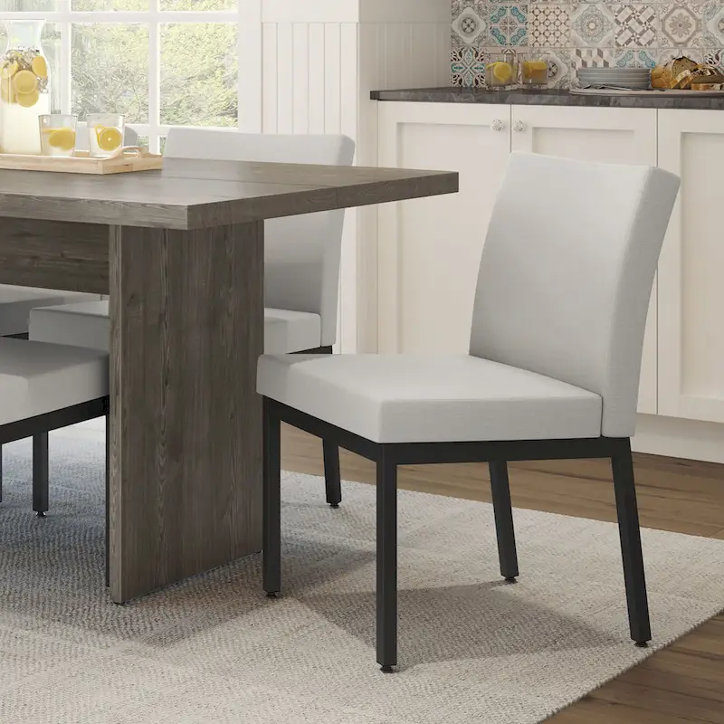Amisco Jeffrey 72   Table and Perry Chairs 7-Pieces Dining Set