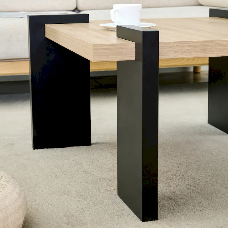 Modern MDF Coffee Table Durable Stylish Living Room Furniture