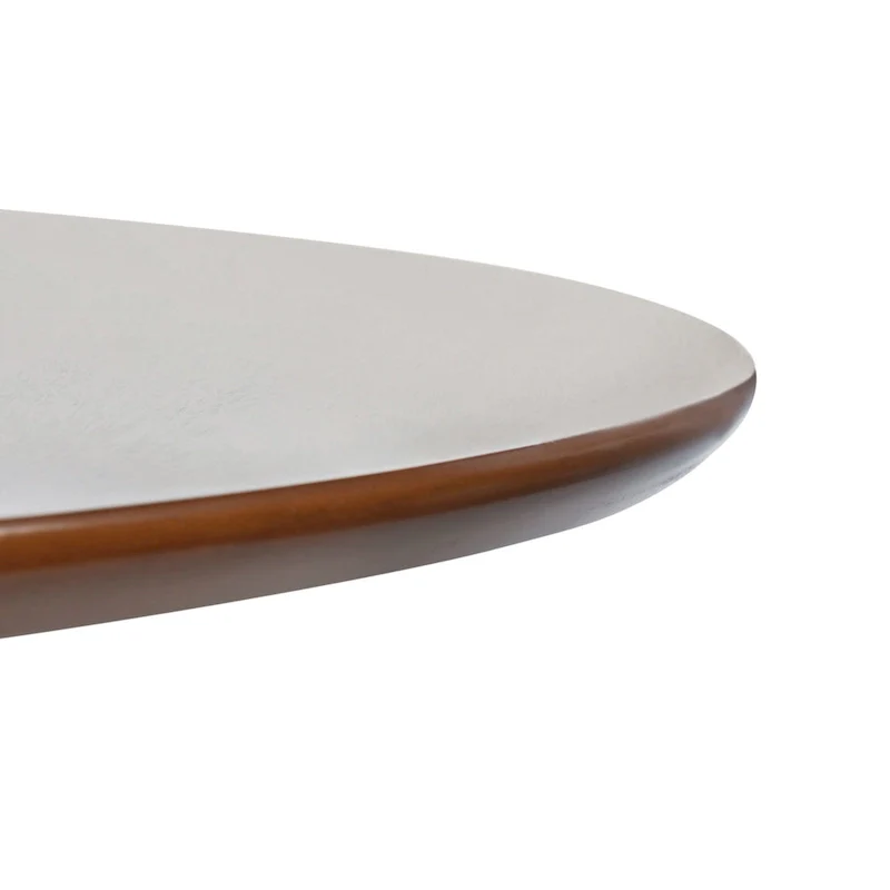 Folding Round Dining Table - Space-Saving Design (Black/Light Oak/Light Grey/Walnut)