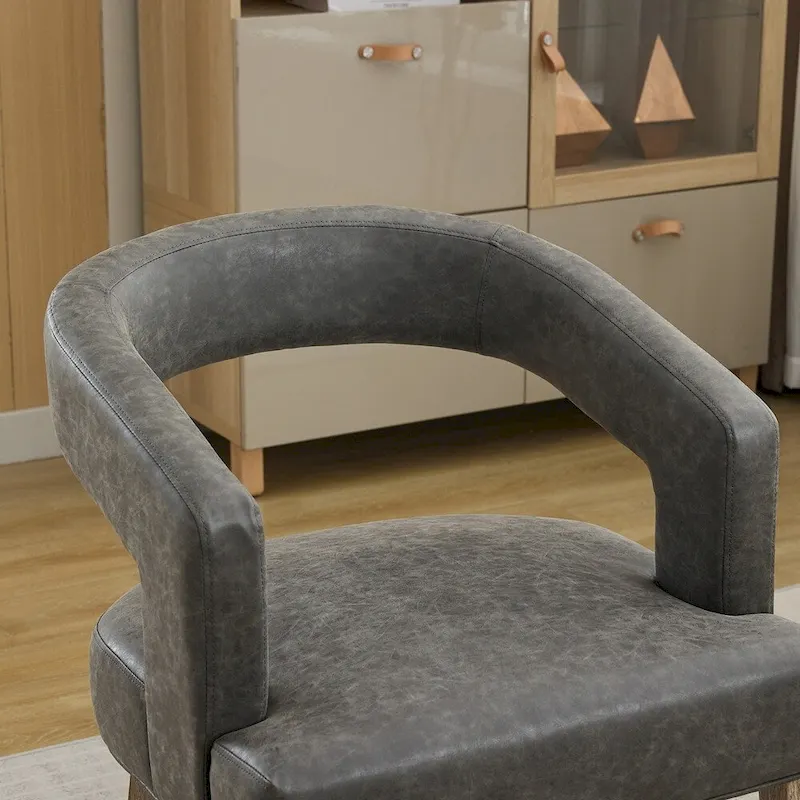 25.79 Wide Modern Barrel Open Back Upholstered Accent Chair