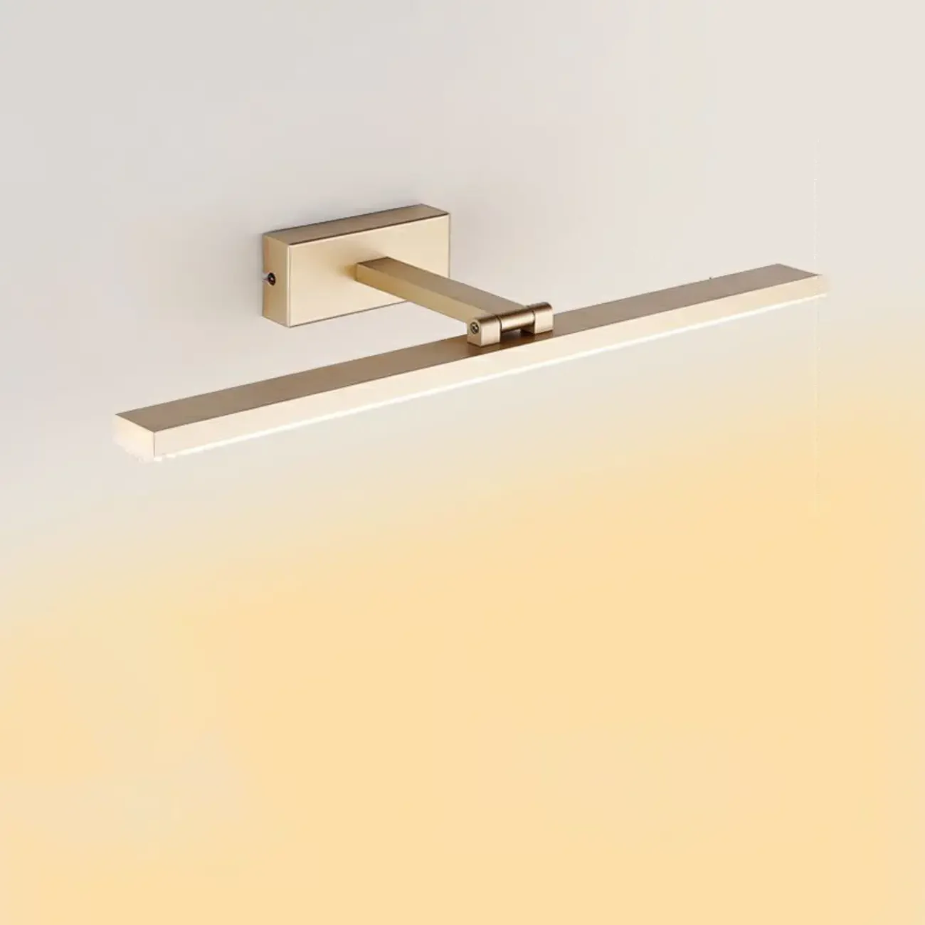 Sleek Gold Linear LED Vanity Light for Bathroom