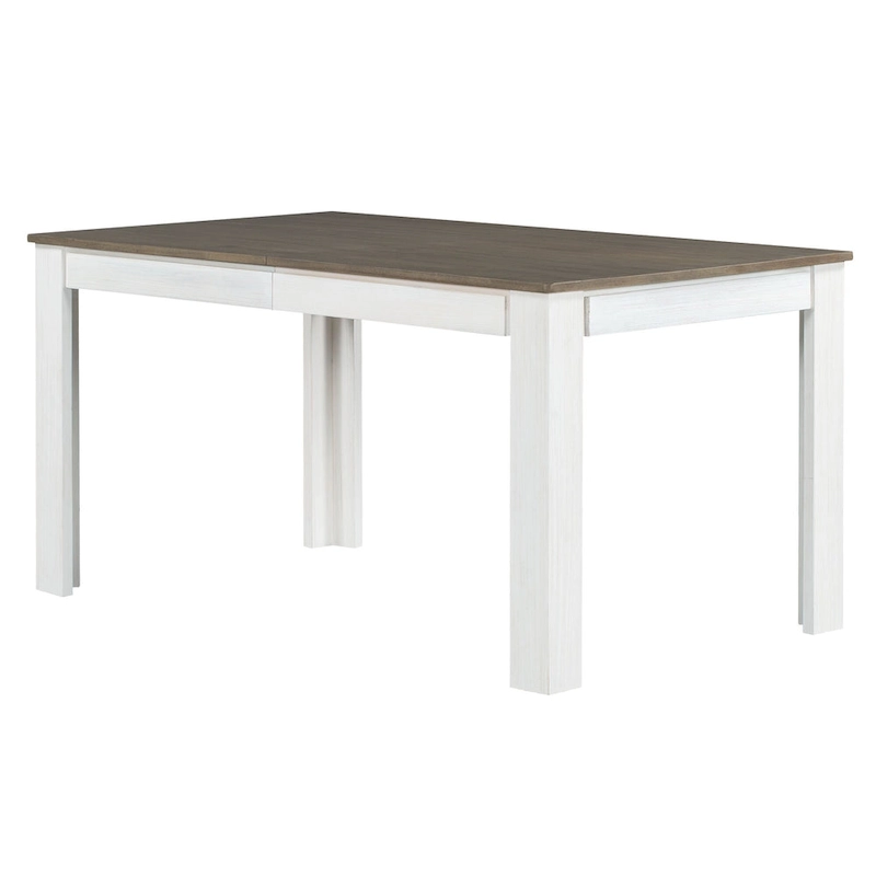 7-Piece Wooden Dining Table Set with 12 Leaf