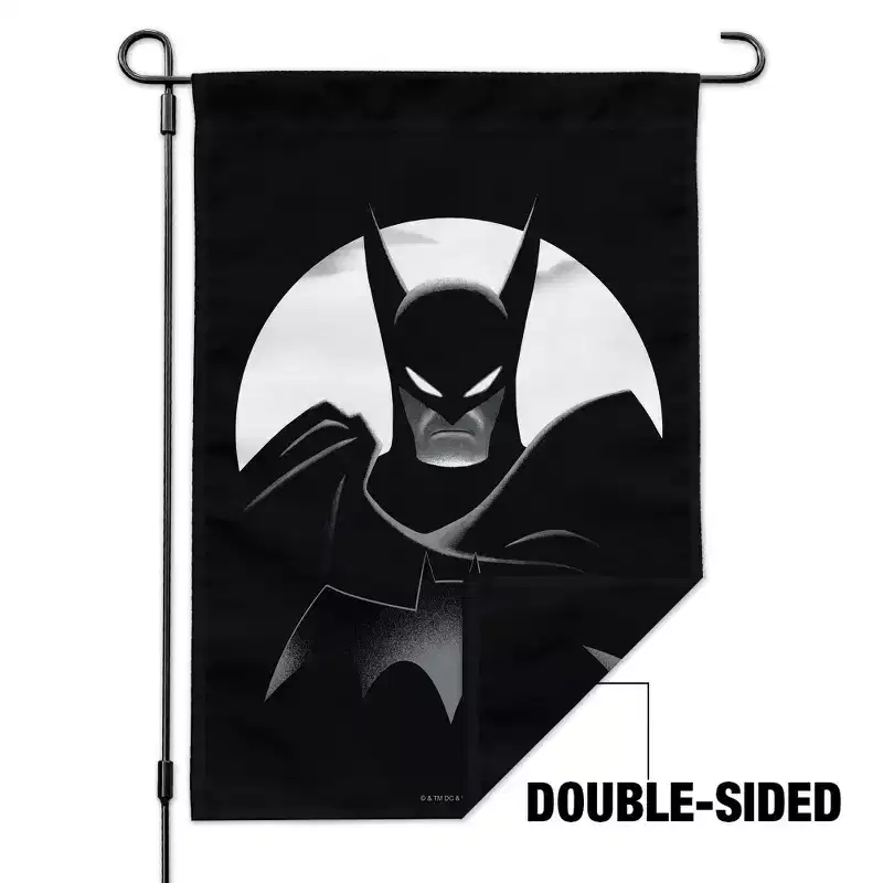 Batman Cape Crusader Garden Yard Flag with Pole Stand Holder