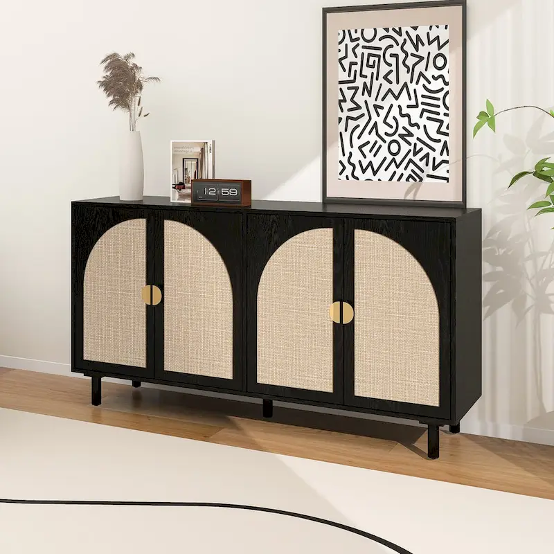 4 Door Cabinet,for Bedroom,Living Room,Study