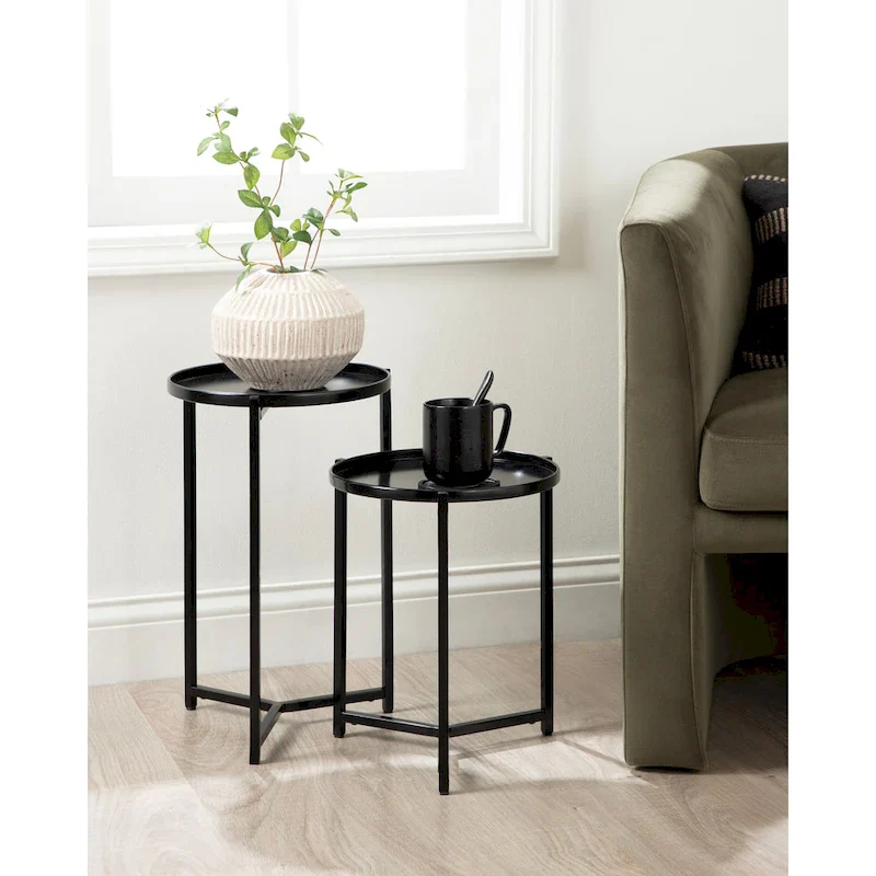 Kate and Laurel Aguilar Plant Stand Set - 2 Piece