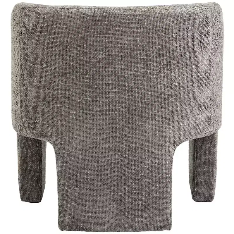Grey / Navy Chenille Fabric Accent Chair with Arms – Seats 1