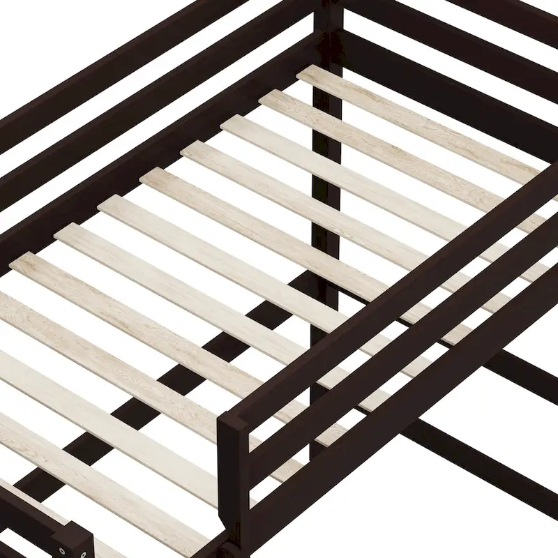 Hillsdale Caspian Wood Twin Loft Bed with Desk