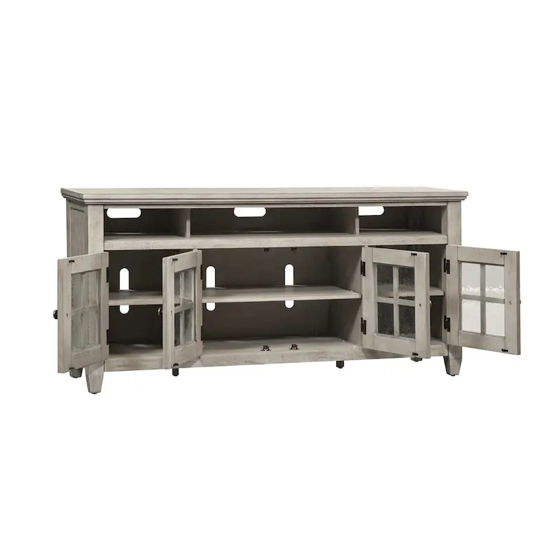 Heartland Antique White Tobacco Entertainment TV Stand