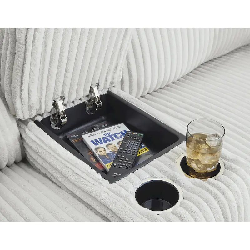 Signature Design by Ashley Top Tier 3-Piece Reclining Sectional with Chaise - 105 W x 74 D x 41 H