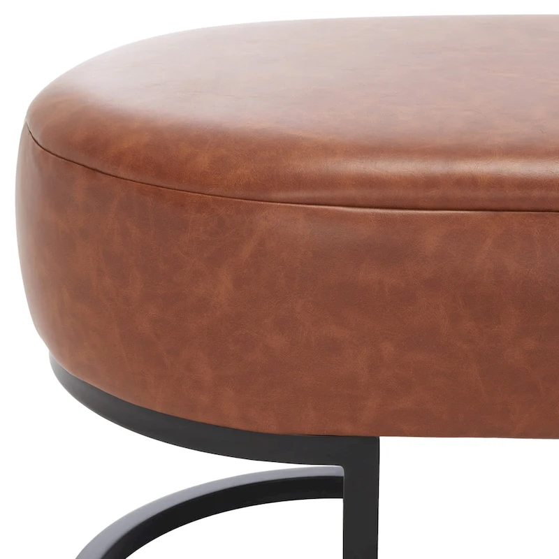 SAFAVIEH Sannie Oval Bench - 50 W x 20 D x 19 H - 50Wx20Dx19H