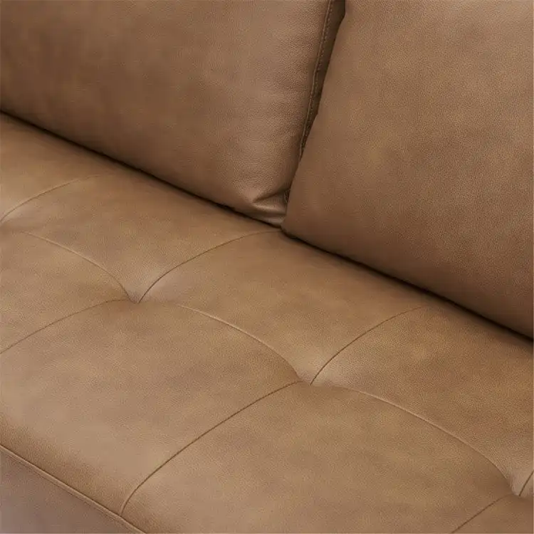 Genuine Mid-Century Leather Sofa