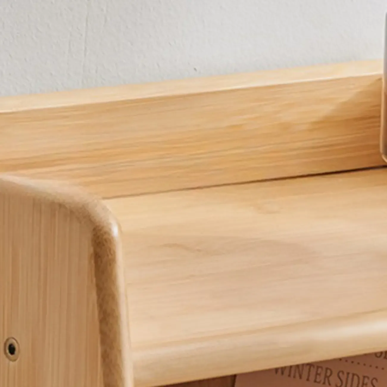 Antique Modern Wood Narrow Ladder Bookcase