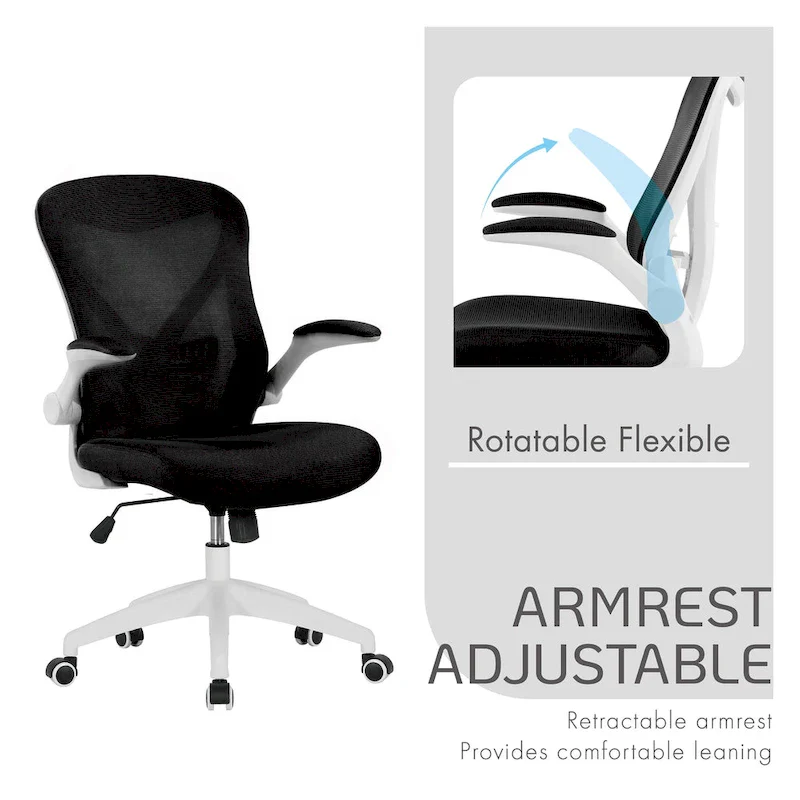 Ergonomic Mesh Office Chair with Nylon Base and Tilt Mechanism