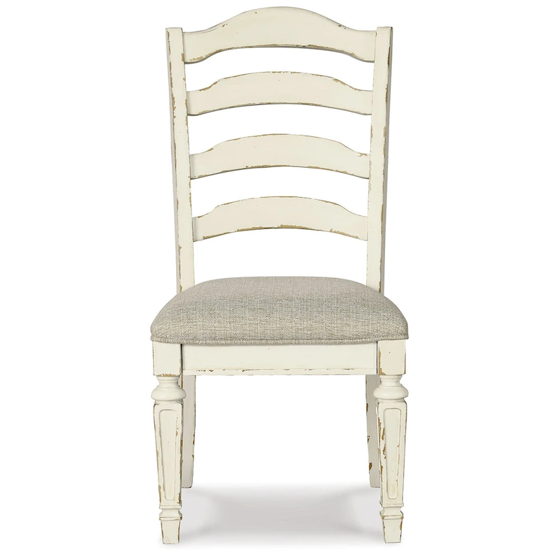 Signature Design by Ashley Realyn White / Light Brown 9-Piece Dining Package