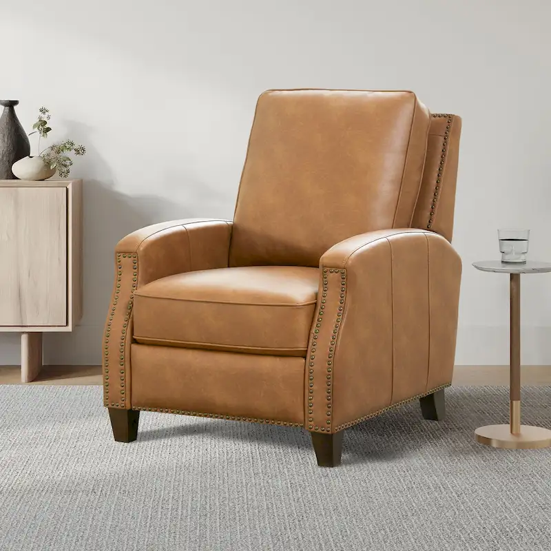 Julian Faux Leather Push Back Recliner by Greyson Living