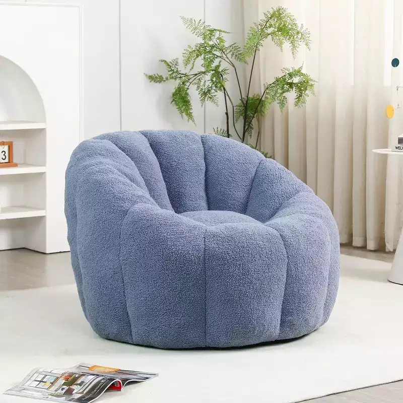 YOSIMFUR Bean Bag Chair, Bean Bag Sofa Chair with Armrests Stuffed High-Density Foam, Lazy Sofa Comfy Chairs BeanBag Chair for Adults in Living Room