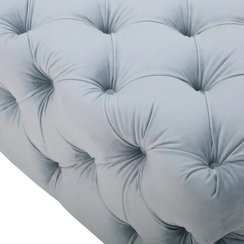 Piper Glam Tufted Velvet Ottoman Bench by Christopher Knight Home