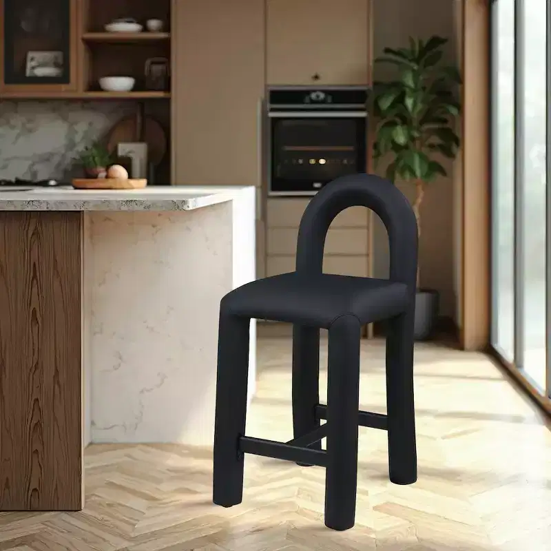 Meridian Furniture,Amari Vegan Leather Stool