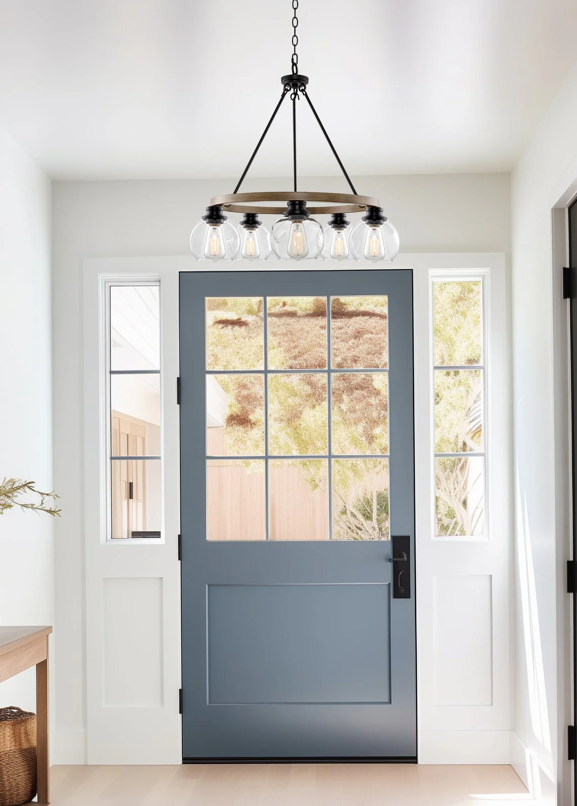 Elwood 25 5-Light Industrial Rustic Farmhouse Wagon Wheel Chandelier