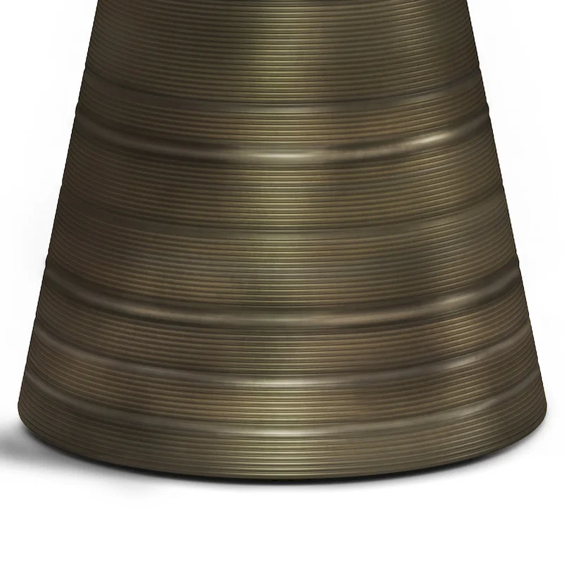 WYNDENHALL Bernhardt Industrial 18 inch Wide Metal Accent Side Table, Fully Assembled