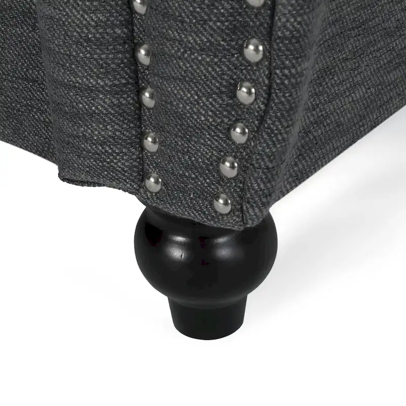 Chesterfield Button Tufted 3-seater Sofa with Nailheads