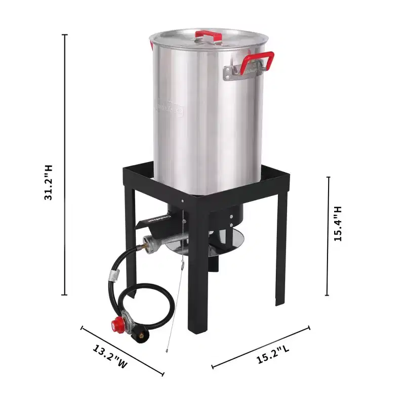 Creole Feast 30qt Aluminum Turkey Fryer Boiler Kit TFK-TG-3001TG