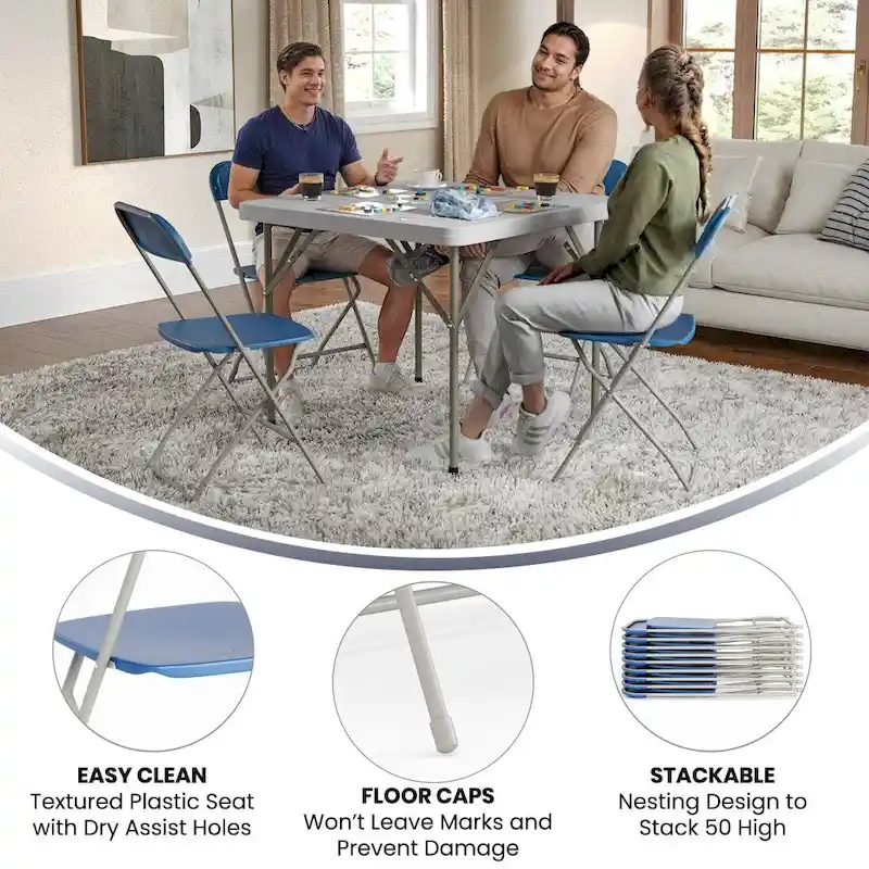 Plastic Folding Chair - 650LB Weight Capacity - Event Chair