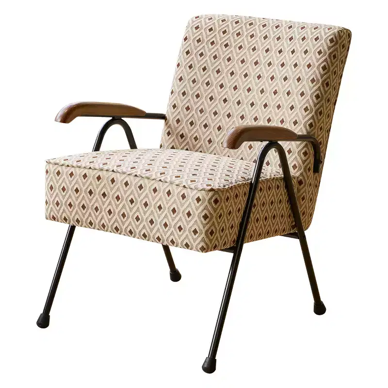 Vatros Pattern Colorful Fabric Armchair Modern Accent Chair High Back