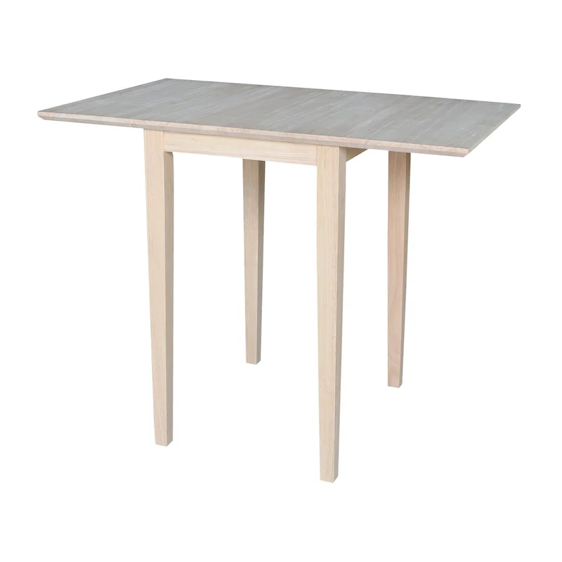 Drop Leaf Dining Table, Shaker Style, Seats 2 – Unfinished / Rich Mocha / Espresso / White / White Natural / Hickory Shell