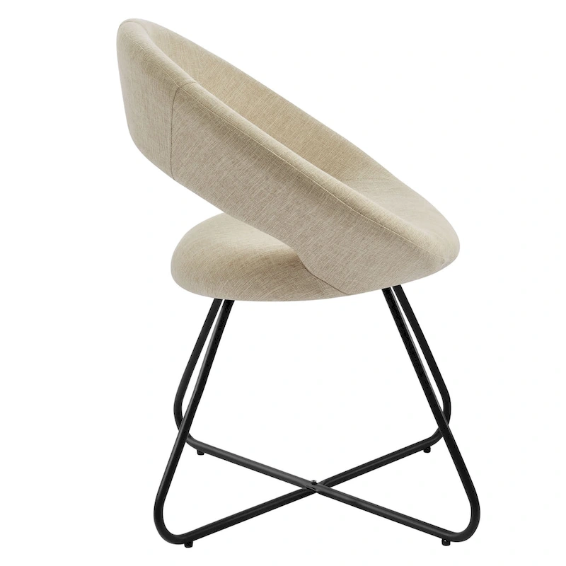 Nouvelle Upholstered Fabric Dining Chair Set of 2