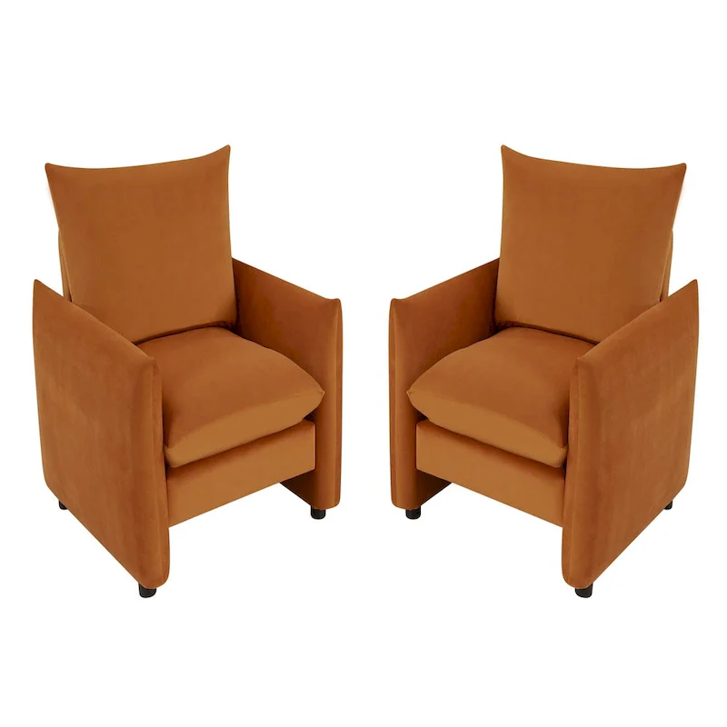 33-inch Modern Low-Profile Armchair with Plush Cushioning