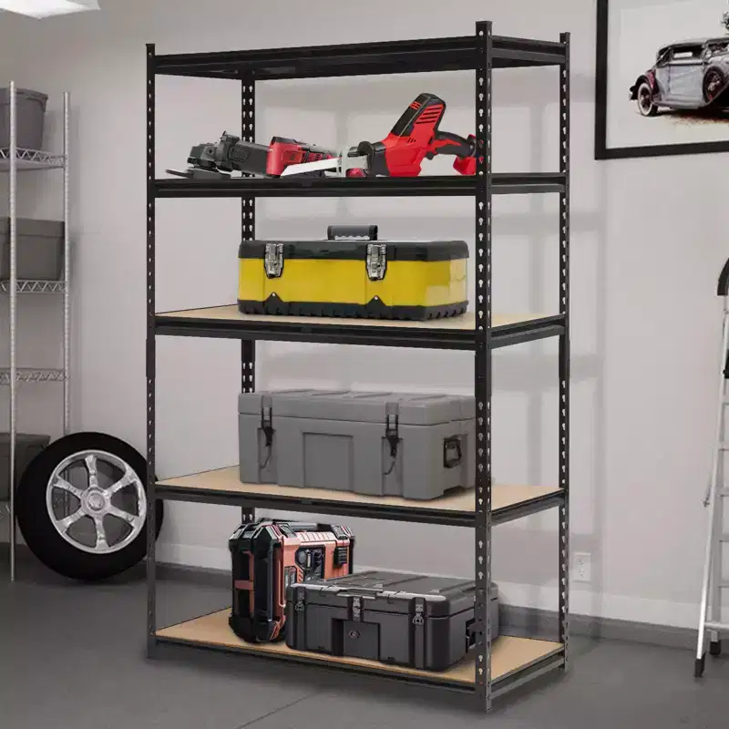 Heavy Duty Garage Shelving Units,5-Tier Adjustable Storage Shelves,60x24x72in, Adjustable Storage Shelving, Metal Storage Utility Racks Shelf Unit