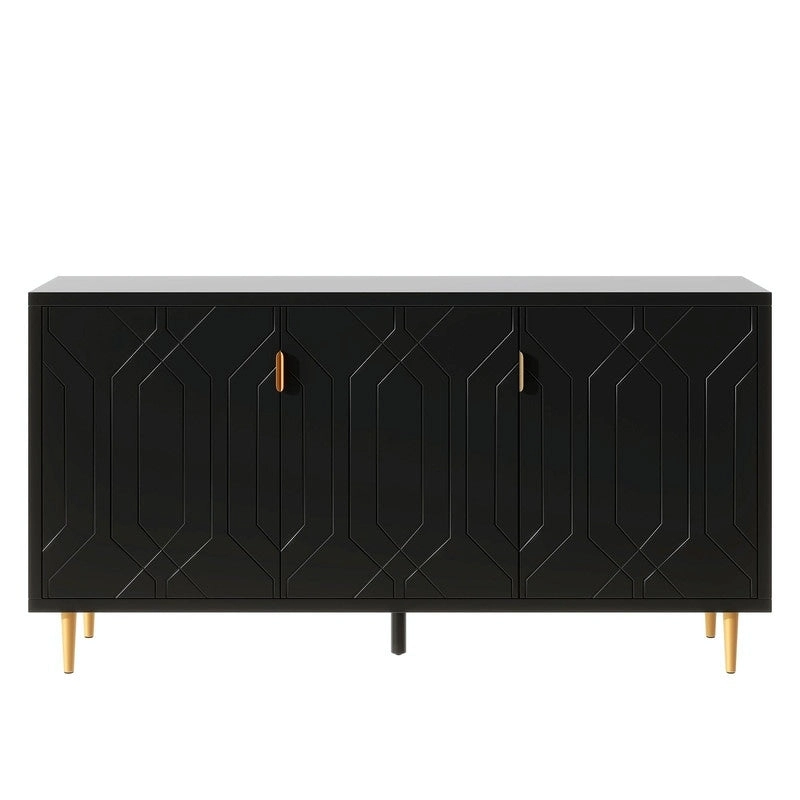 70 inch Width Console Table with Adjustable Shelves