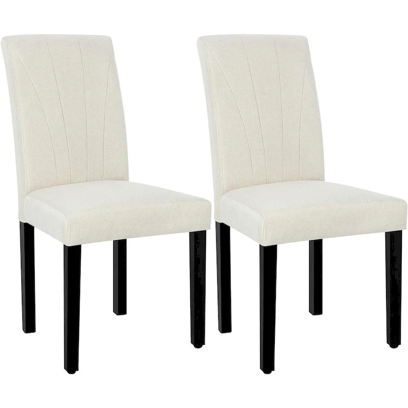VECELO Upholstered Dining Chairs Set of 2 Parson Classic Upholstered Dining Chair,Modern 37 Parson Chairs
