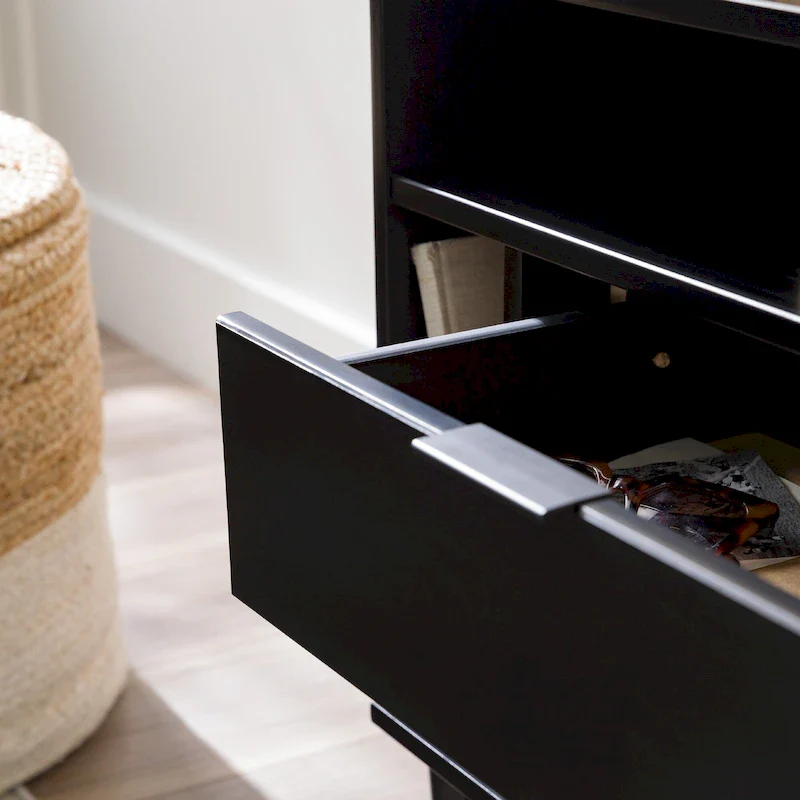 Middlebrook Modern Gallery Top Solid Wood Nightstand