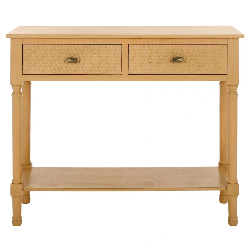 SAFAVIEH Salina 2-Drawer Console Table - 35.5  W x 13  L x 29.5  H - 36Wx13Dx30H