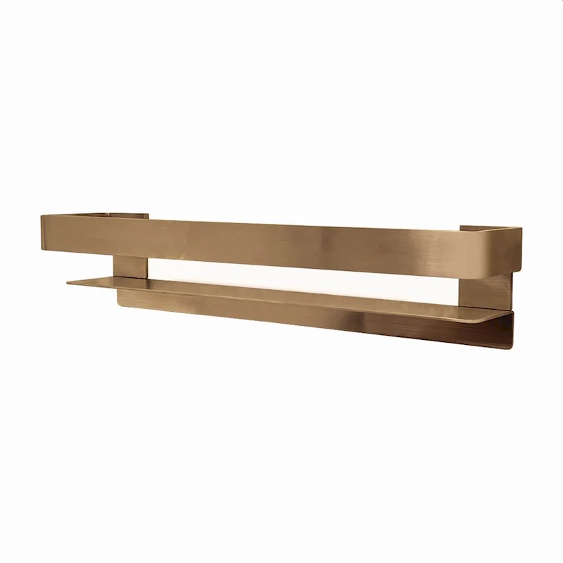 20-in Stainless Steel Grab Bar Shelf with Rail - Champagne Bronze / Polished Chrome / Brushed Stainless / Matte Black