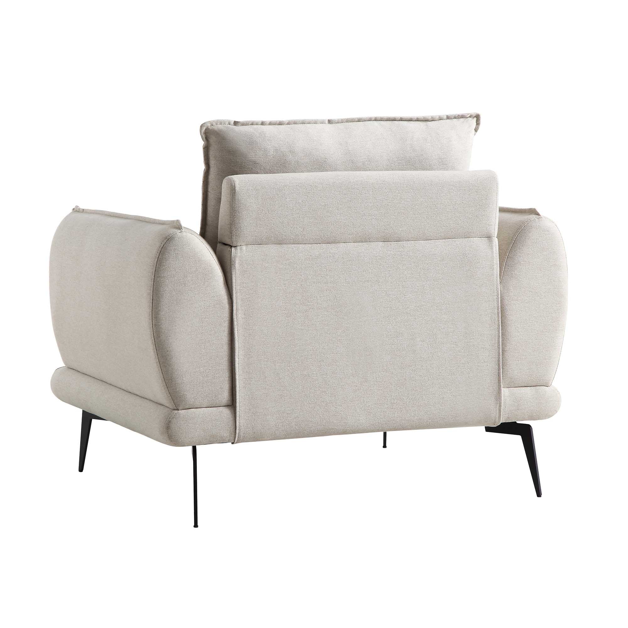 Oatmeal Fabric Armchair
