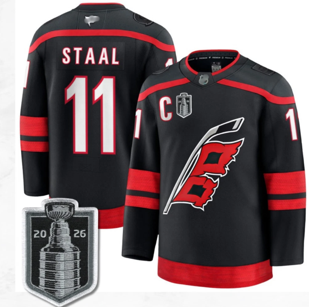 Carolina Hurricanes #11 Jordan Staal 2026 Stanley Cup Black Jersey