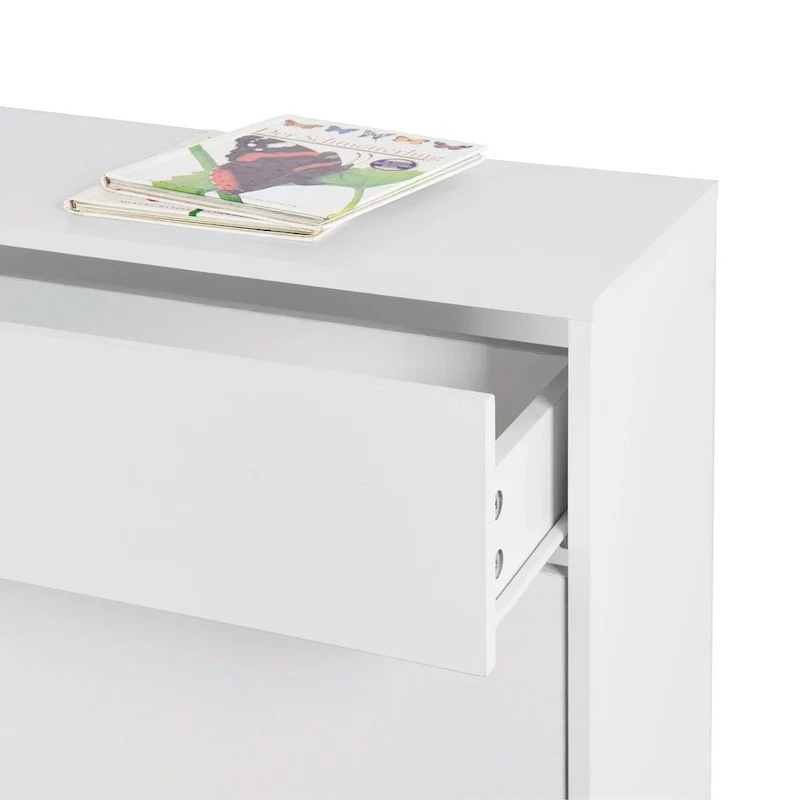 Freestanding Shoe Cabinet with Drawers, Metal Legs, and Flip Drawers