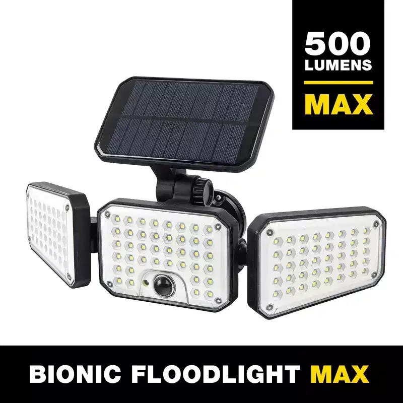 Bell and Howell Solar Lights Bionic Solar Outdoor Light, Motion Sensor Waterproof LED Floodlight