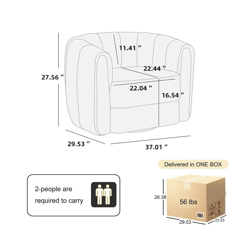 Living Room Swivel Accent Chair