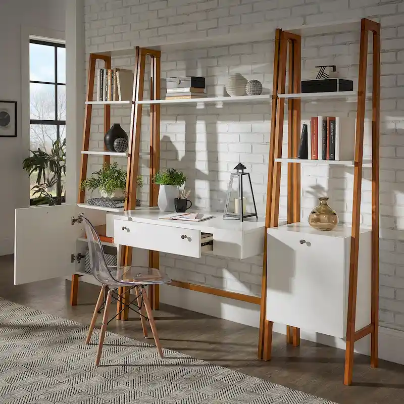 Lyvia 46 Wide Leaning/Ladder Desk by iNSPIRE Q Modern