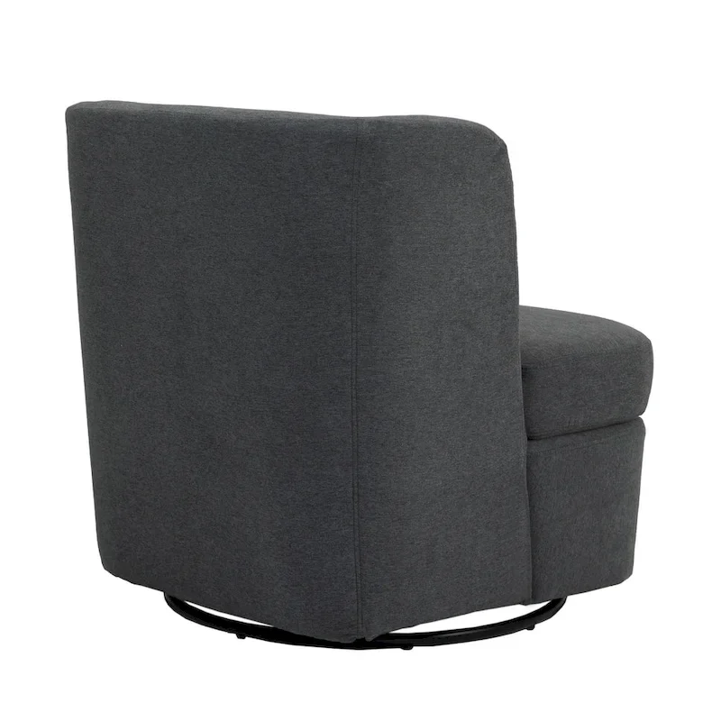 Swivel Accent chairs With Boucle Linen Fabric Set of 2