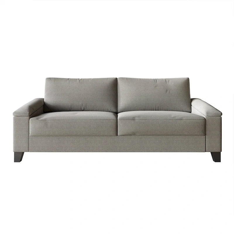 Minimalist style linen upholstered sofa